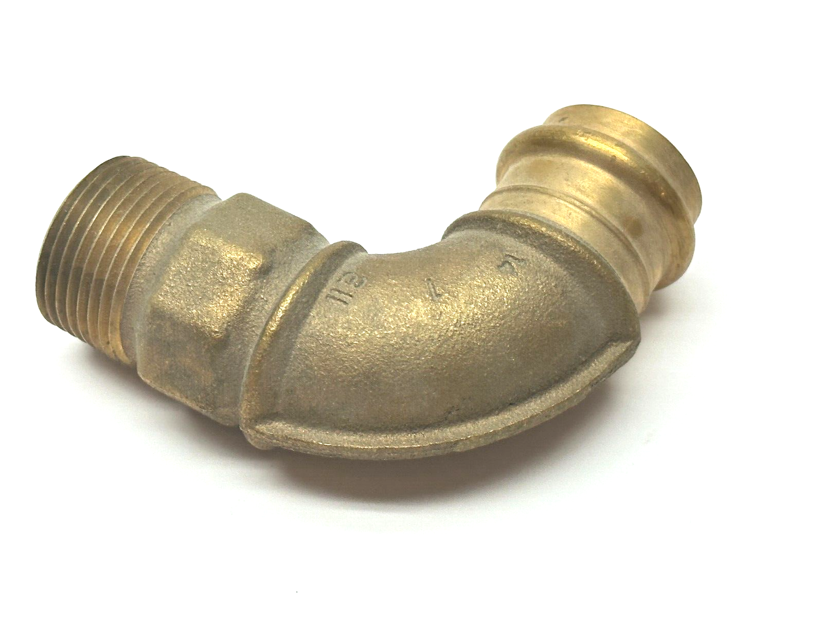 Viega 77512 Propress 1" x 1" MNPT CXM 90 Degree Elbow Bronze - Maverick Industrial Sales