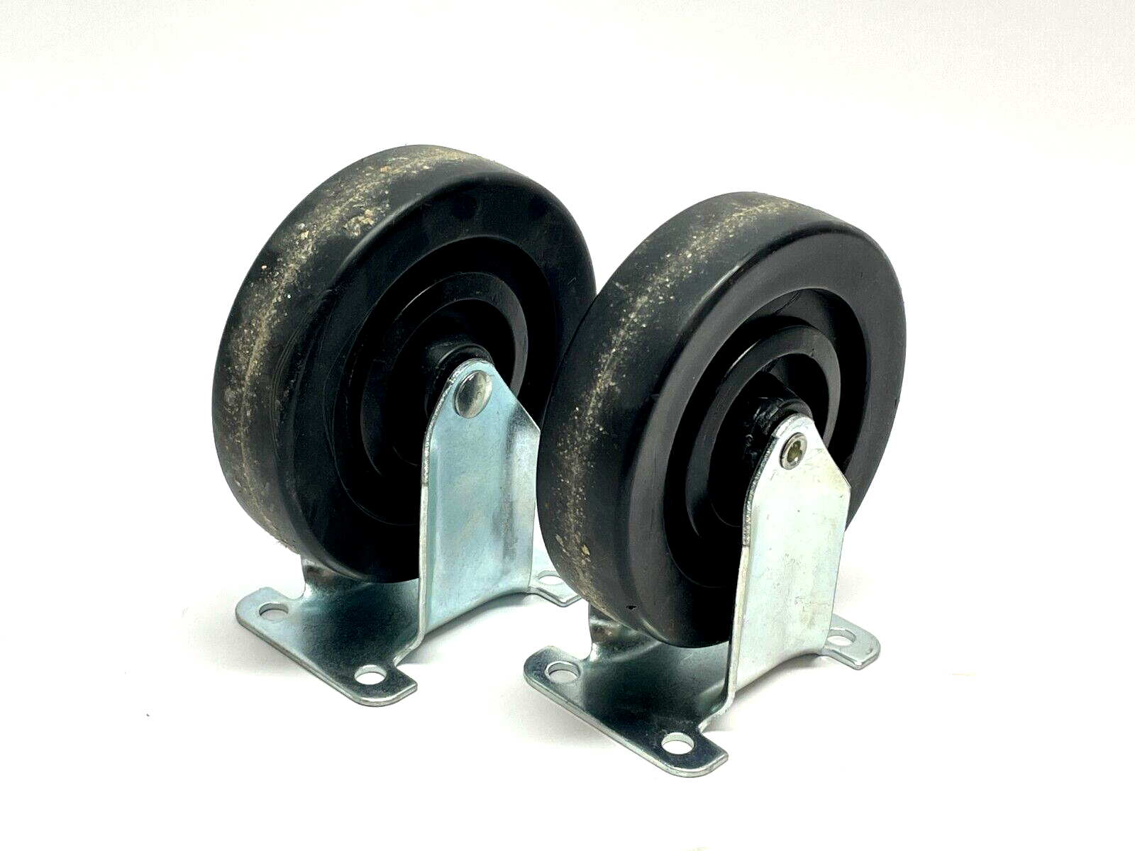 Wagner Rigid Casters 5" Diameter LOT OF 2 - Maverick Industrial Sales