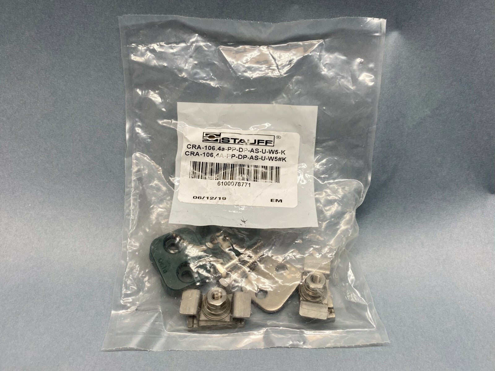 Stauff CRA-106.4a-PP-DP-AS-U-W5-K Standard Series Rail Clamp Kit 6100078771 - Maverick Industrial Sales