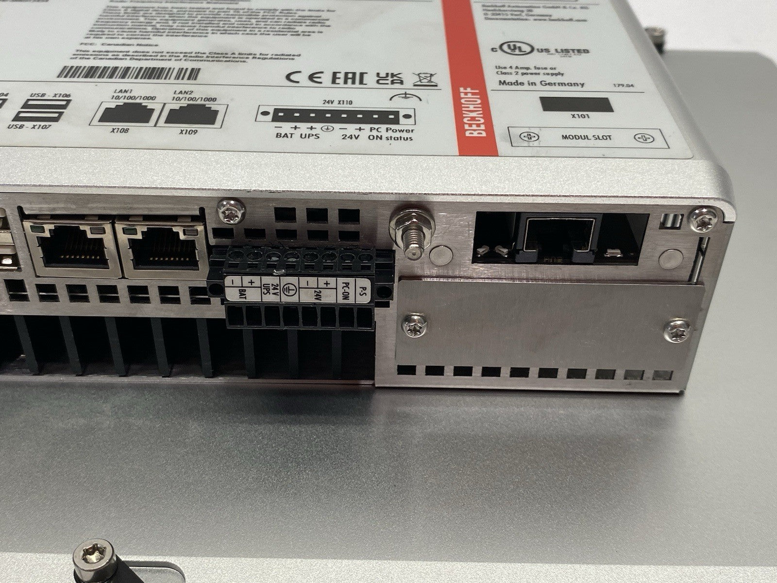 CP2716-0010 | Beckhoff Fanless Multi-Touch Built-In Panel PC 15.6" Display 2 CFast - Used - Maverick Industrial Sales