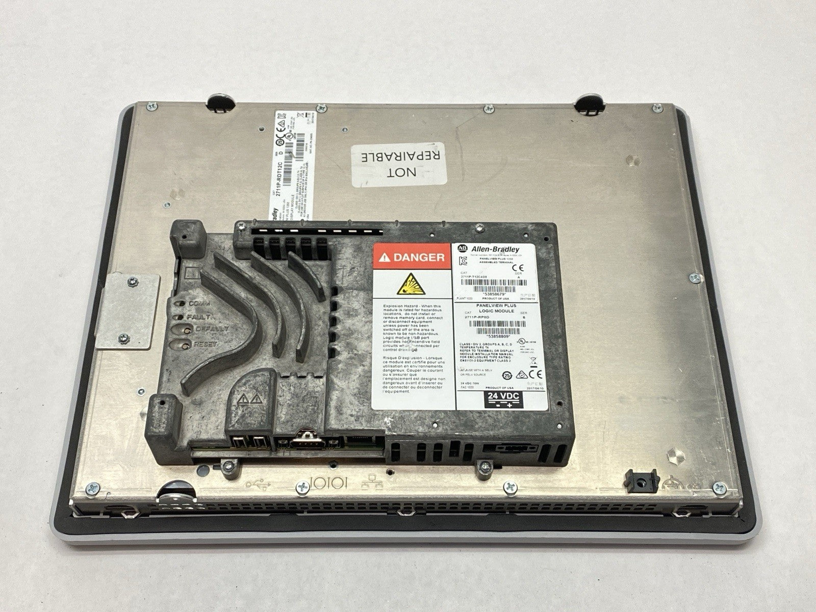 2711P-T12C4D8 | Allen Bradley Ser A PanelView Plus 1250 Operator Interface Panel - For parts or not working - Maverick Industrial Sales