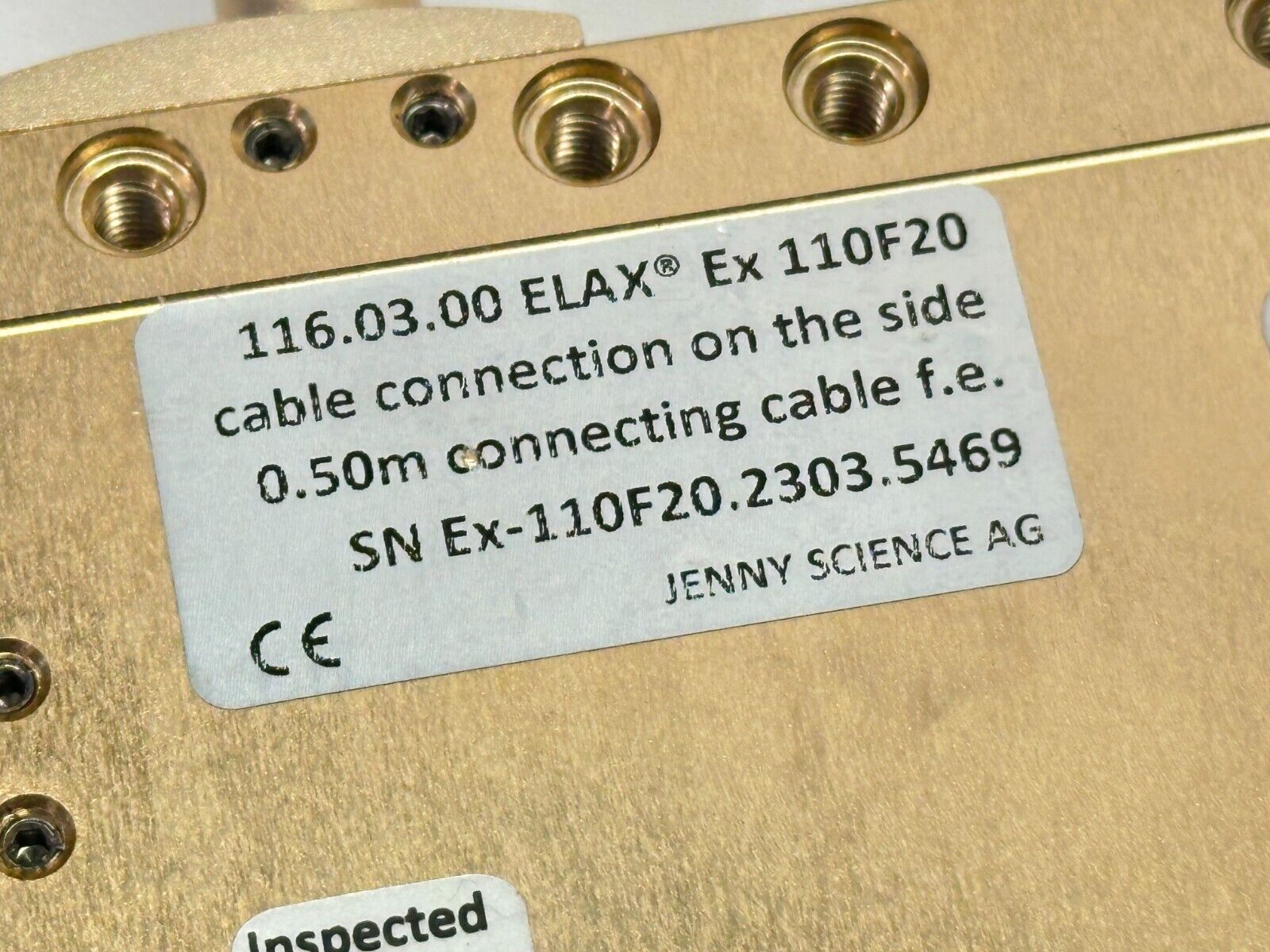 Jenny Science Ex 110F20 ELAX Linear Motor Slide 110mm Stroke 116.03.00 - Maverick Industrial Sales