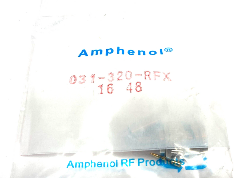 Amphenol 031-320-RFX Straight Male BMC Crimp Plug Connector RG58 RG141 - Maverick Industrial Sales