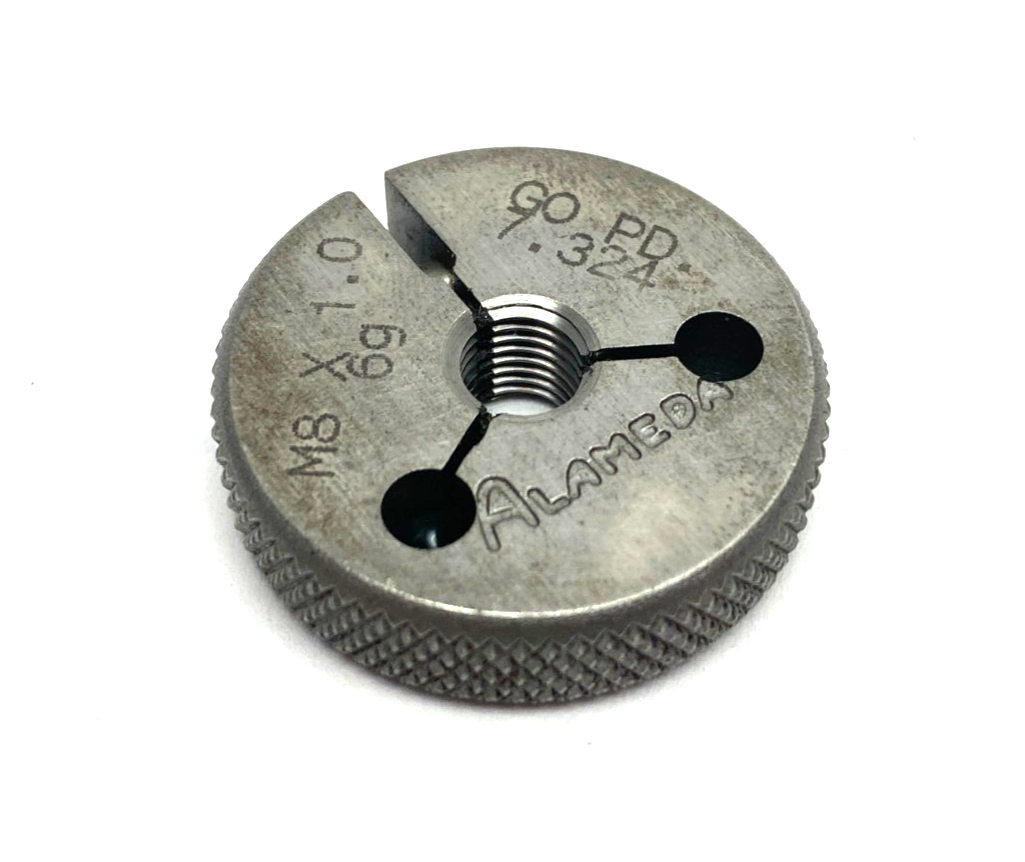 Alameda M8 x 1.0-6G Threaded Ring Gauge GO PD 7.324 - Maverick Industrial Sales