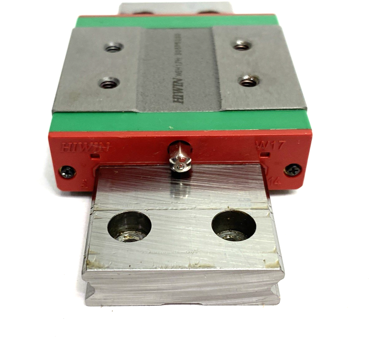WEH-17-CA-1T100-Z0-C | Hiwin Linear Guideway Block and Rail, 1-Block, 100mm Rail - Used - Maverick Industrial Sales