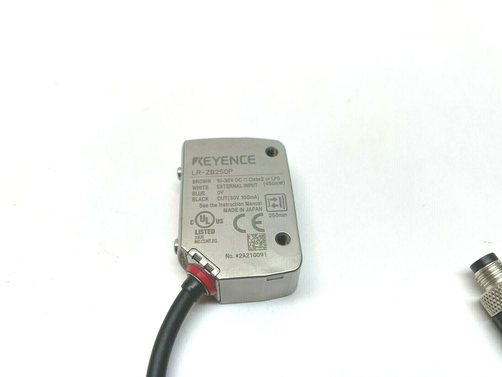 Keyence LR-ZB250P CMOS Self Contained Laser Sensor, 12" Cable - Maverick Industrial Sales