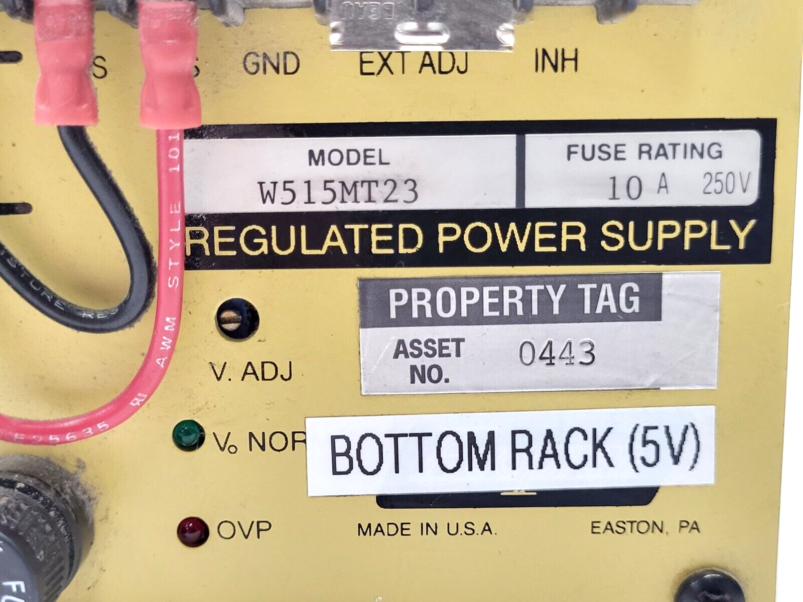 Acopian W515MT23 Regulated Power Supply 90-132V Input 5-15V 23A - Maverick Industrial Sales