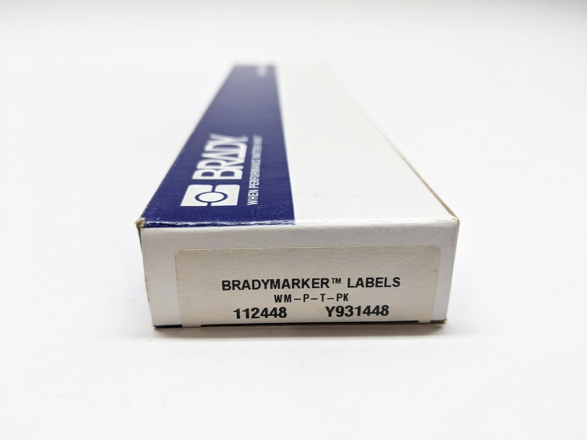 WM-P-T-PK 112448 | Brady WM-P-T-PK Vinyl Cloth Wire Marker 112448 LOT OF 25 Sheets - New – Open box - Maverick Industrial Sales