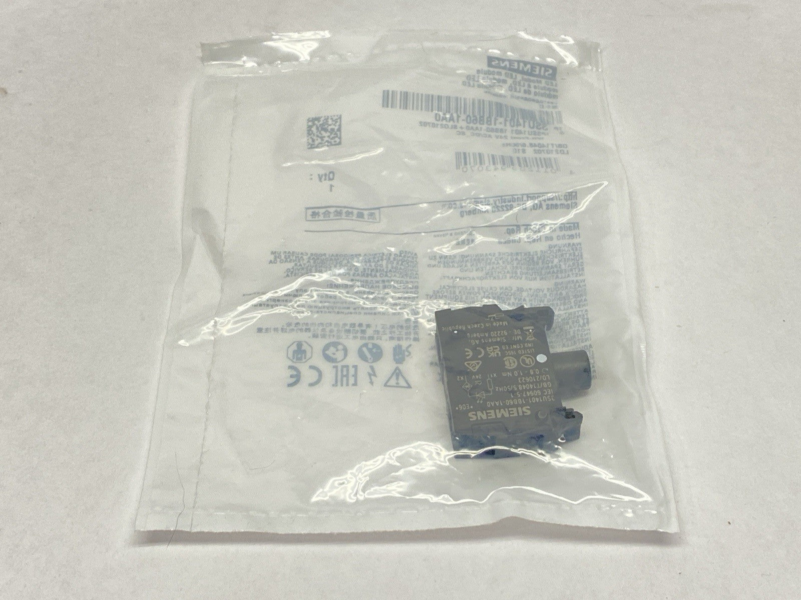 3SU1401-1BB60-1AA0 | Siemens LED Module White for Front Plate Mounting 24V - New - Maverick Industrial Sales