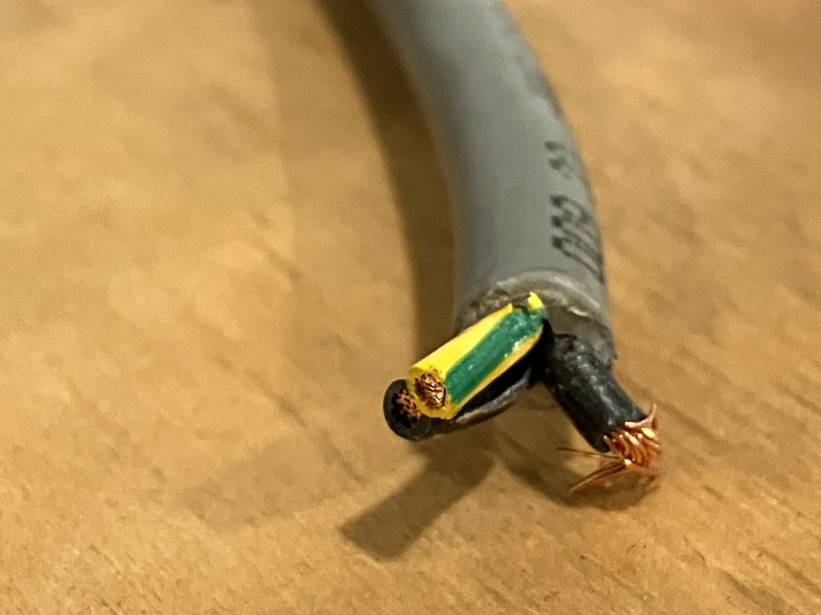 SAB 2041603 Cable 16 AWG 3C PVC Gray Bare Copper 115' FT - Maverick Industrial Sales