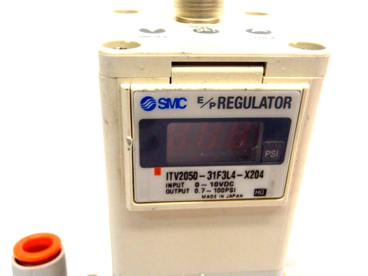 ITV2050-31F3L4-X204 | SMC Electro Pneumatic Regulator 0~10VDC 0.7~100PSI - Used - Maverick Industrial Sales
