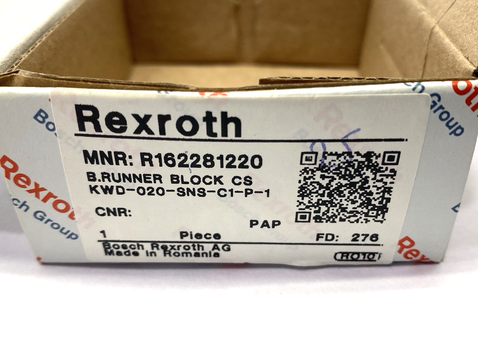Rexroth KWD-020-SNS-C1-P-1 Ball Runner Block Carbon Steel R162281220 - Maverick Industrial Sales