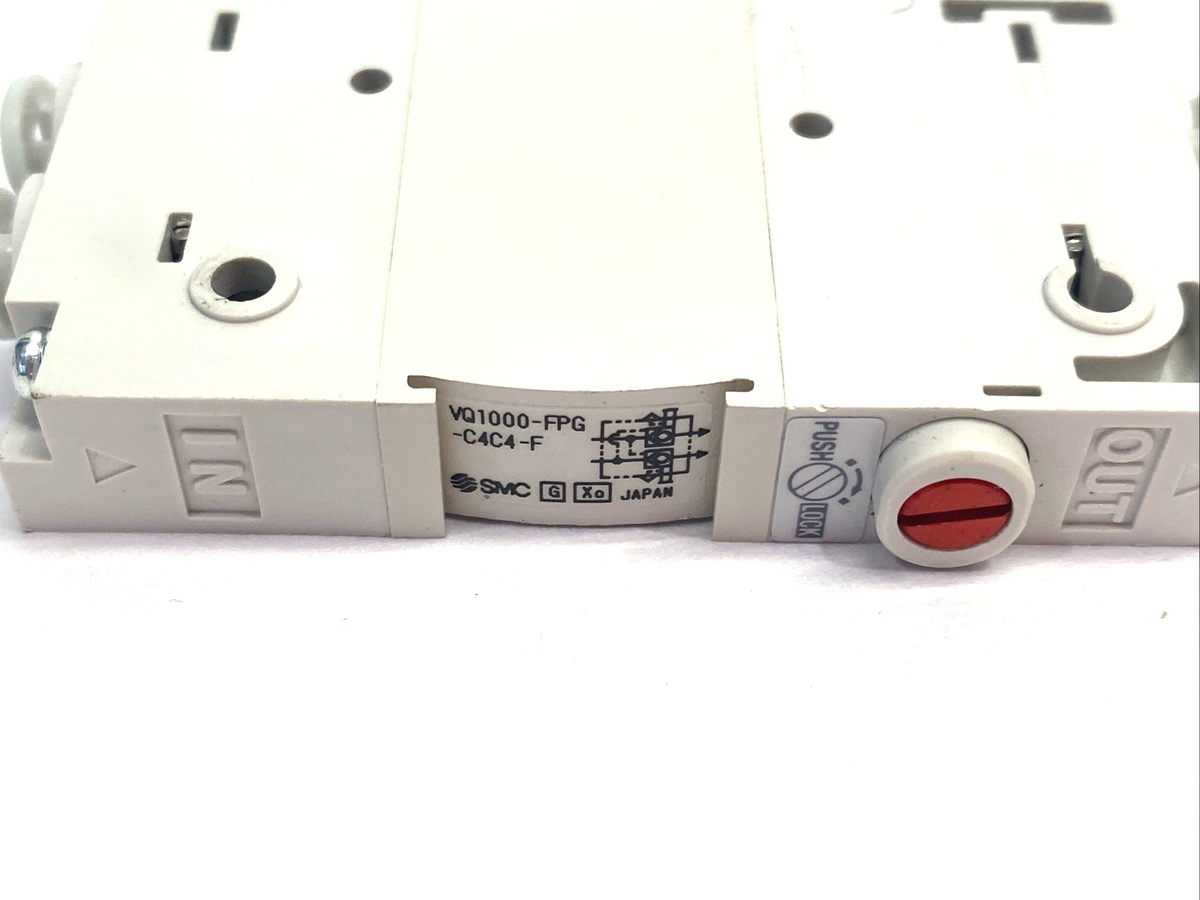SMC VQ1000-FPG-C4C4-F Perfect Double Check Block Valve, 4mm Tube - Maverick Industrial Sales