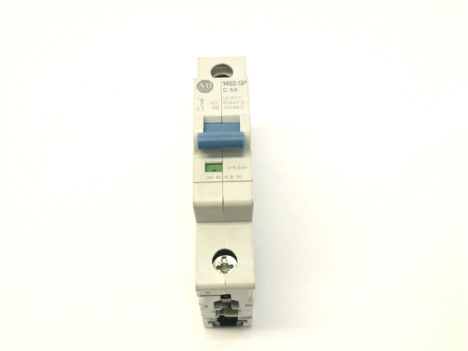 Allen Bradley 1492-SPM1C060 Ser. D Miniature 6A Circuit Breaker 277VAC 48VDC - Maverick Industrial Sales