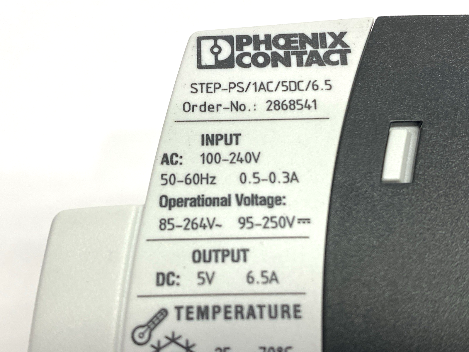STEP-PS/ 1AC/ 5DC/6.5 | Phoenix Contact Power Supply 2868541 - Used - Maverick Industrial Sales