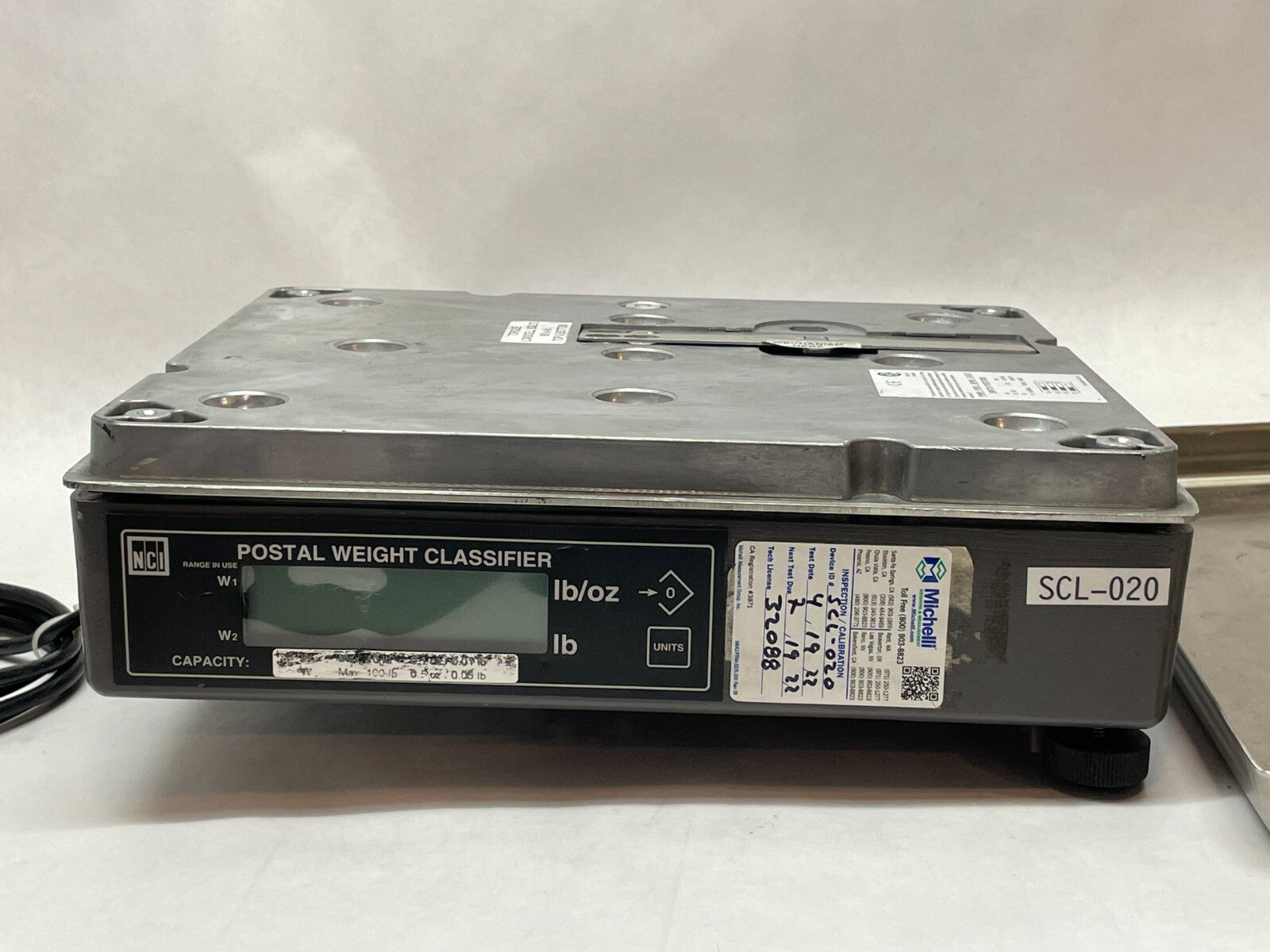 NCI Postal Weight Classifier 10lbs Max W1 100lbs Max W2 - Maverick Industrial Sales