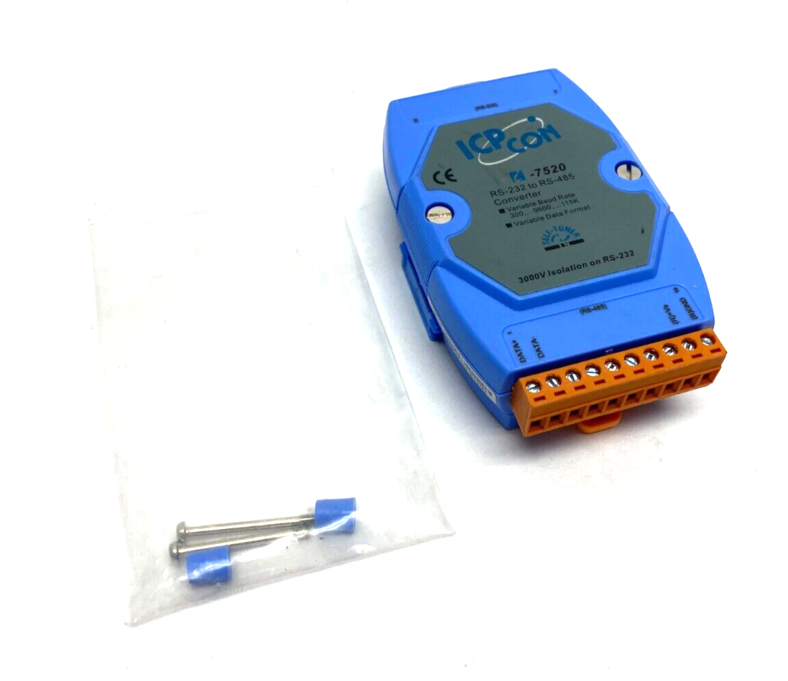ICP Con i-7520 Self-Tuner RS-232 to RS-485 Isolation Converter Module 3000V - Used - Maverick Industrial Sales