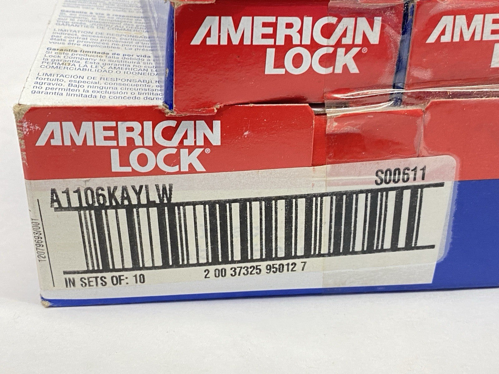 A1106KAYLW | American Lock Lockout Padlock Yellow Key S00611 LOT OF 10 - New - Maverick Industrial Sales