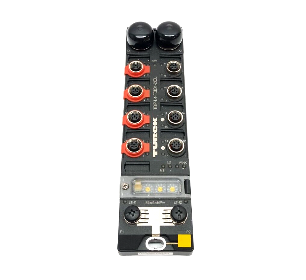Turck TBIP-L4-FDIO1-2IOL IO-Link, EtherNet/IP & CIP Block Module 100000360 - Maverick Industrial Sales