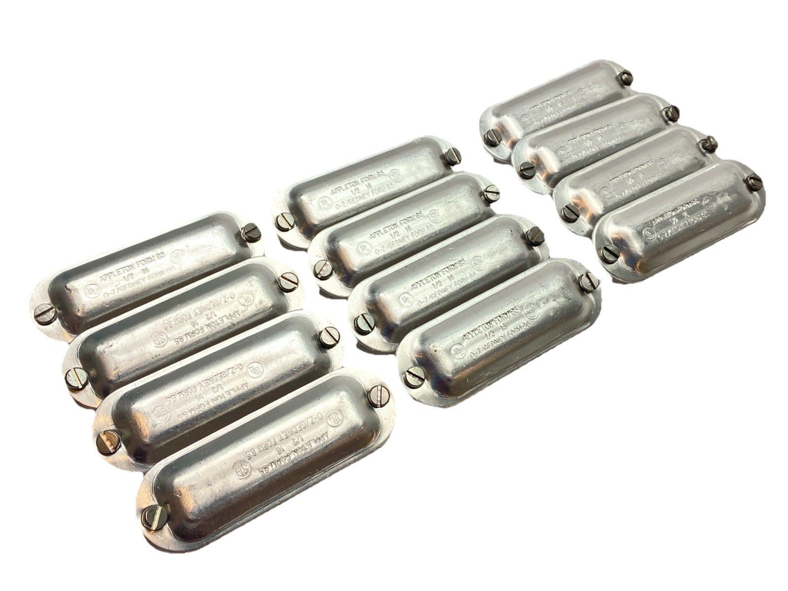 Appleton K50A Form 85 Aluminum Conduit Body Cover 1/2" LOT OF 12 - Maverick Industrial Sales