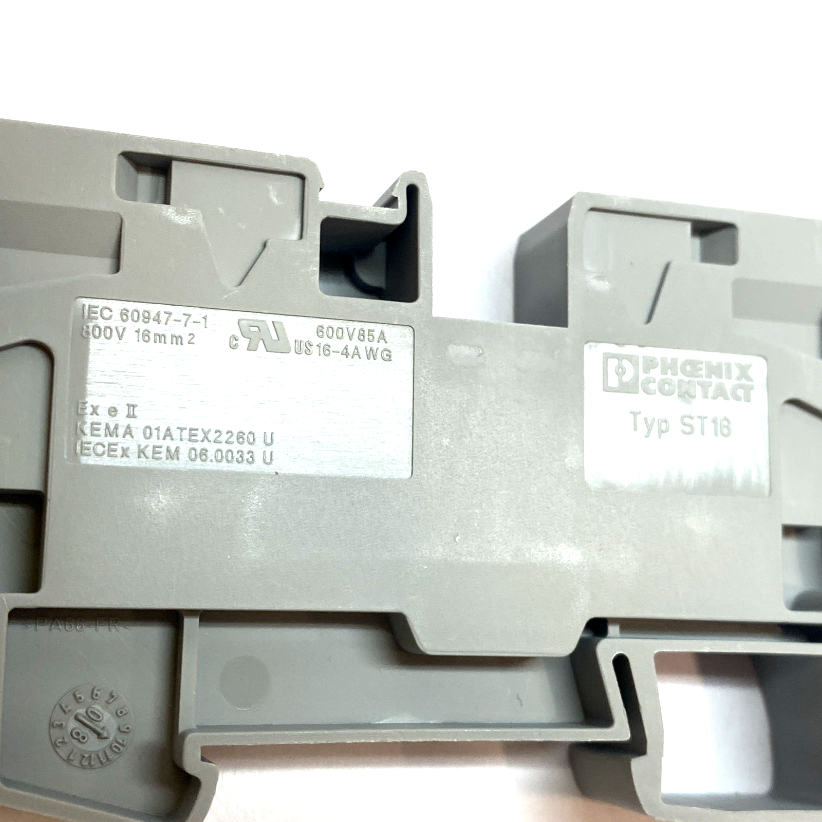 Phoenix Contact IEC 60947-7-1 Terminal Block ST16 LOT OF 4 - Maverick Industrial Sales