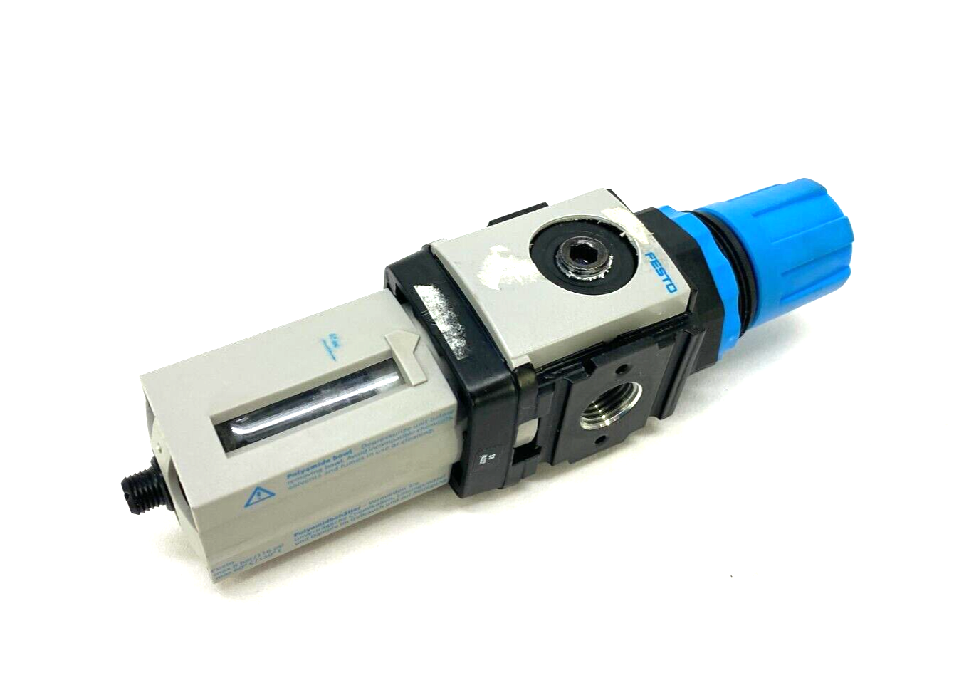 Festo LFR-M1-G1/4-E10SG Pneumatic Filter Regulator 10 Bar/145psi 179308 - Maverick Industrial Sales