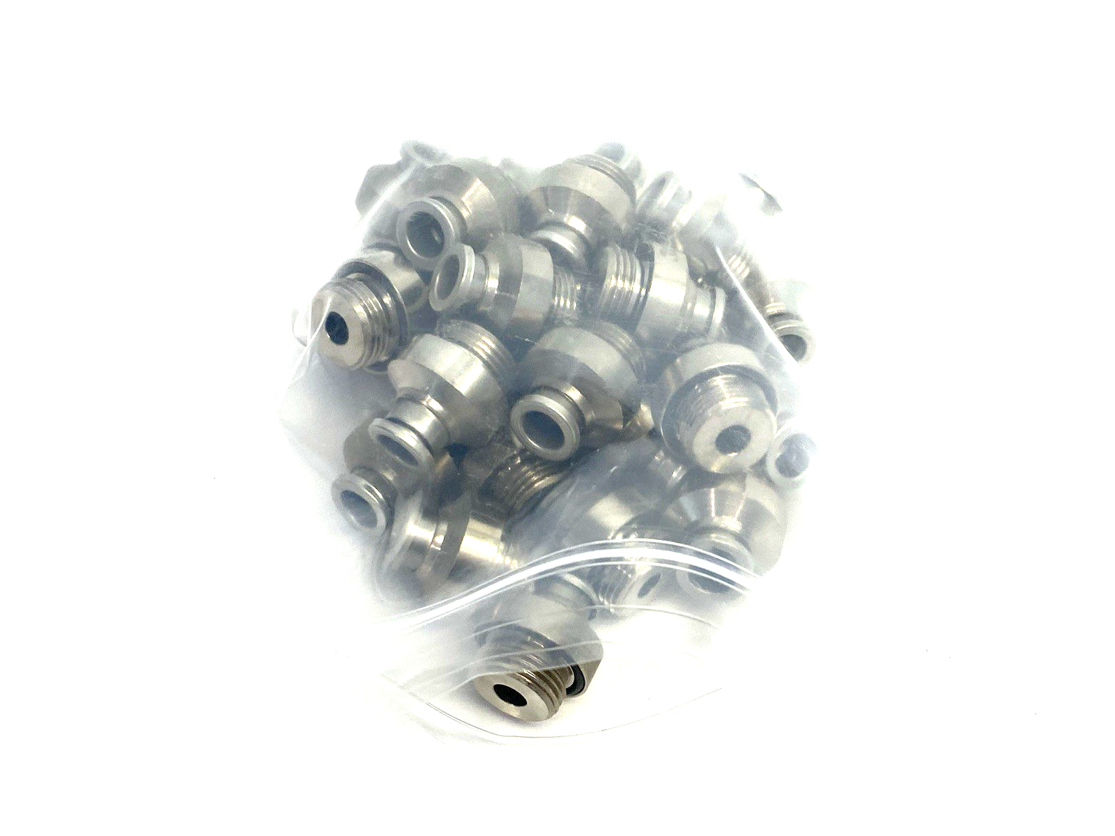 KQB2S08-G03 | SMC Metal Straight Male Fitting, Internal Hex 8mm OD Tube LOT OF 29 - New – Open box - Maverick Industrial Sales