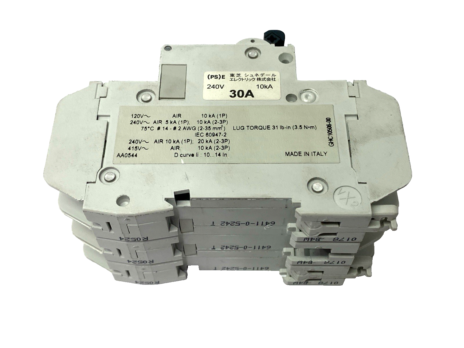 Merlin Gerin 60198 Circuit Breaker 3-Pole 30A - Maverick Industrial Sales