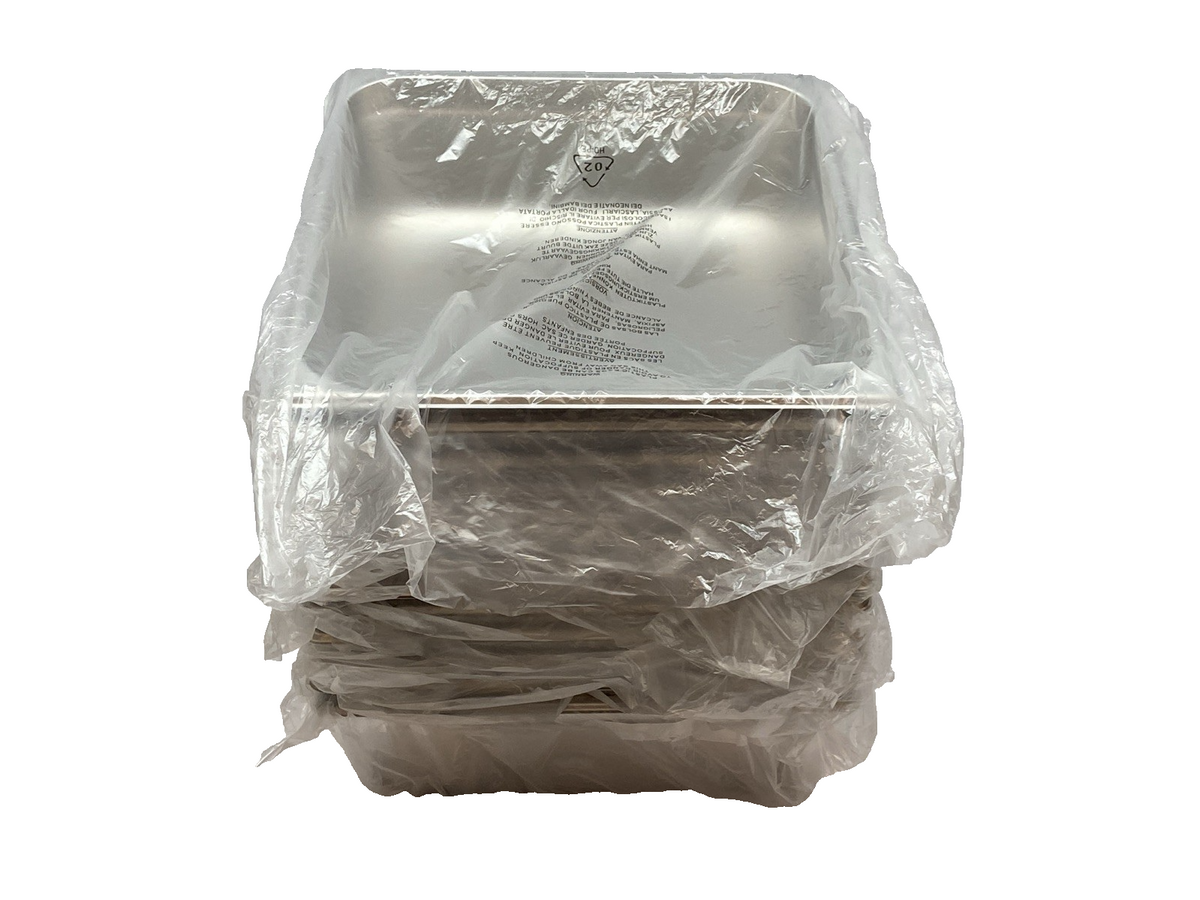 Choice 4070142 Steam Table Hotel Pan 2/3 Size 4" Deep Stainless Steel LOT OF 13 - Maverick Industrial Sales