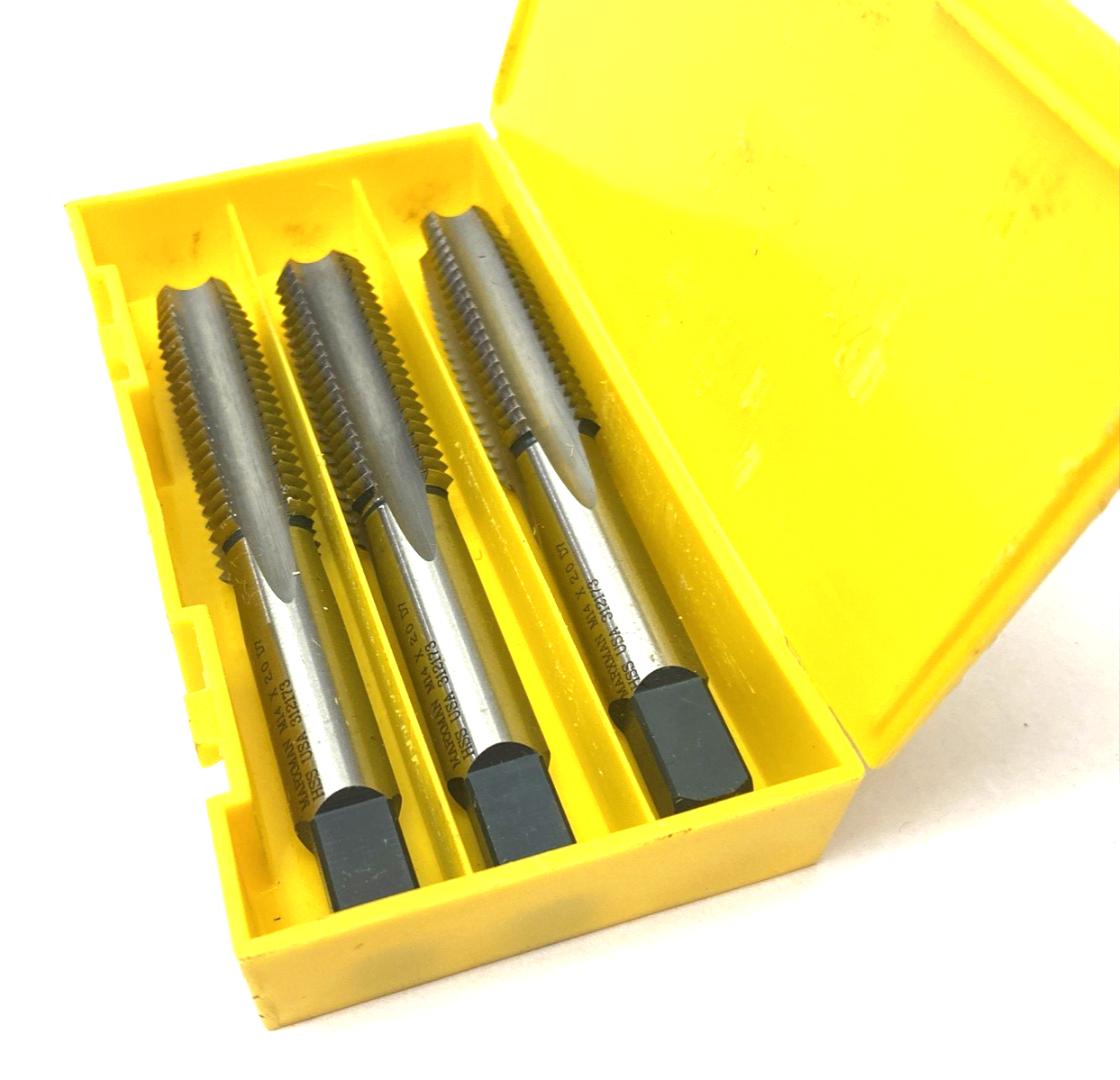 Marxman 84844 Metric HSS Tap Set M14 x 2.0 D7 4-Flute ‎3-19/32″ OAL 3-PACK - Maverick Industrial Sales