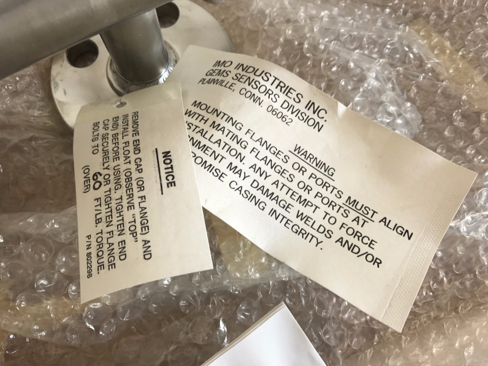 Gems Sensor 177664-1 SureSite Magnetic Liquid Level Indicator 807698 - Maverick Industrial Sales