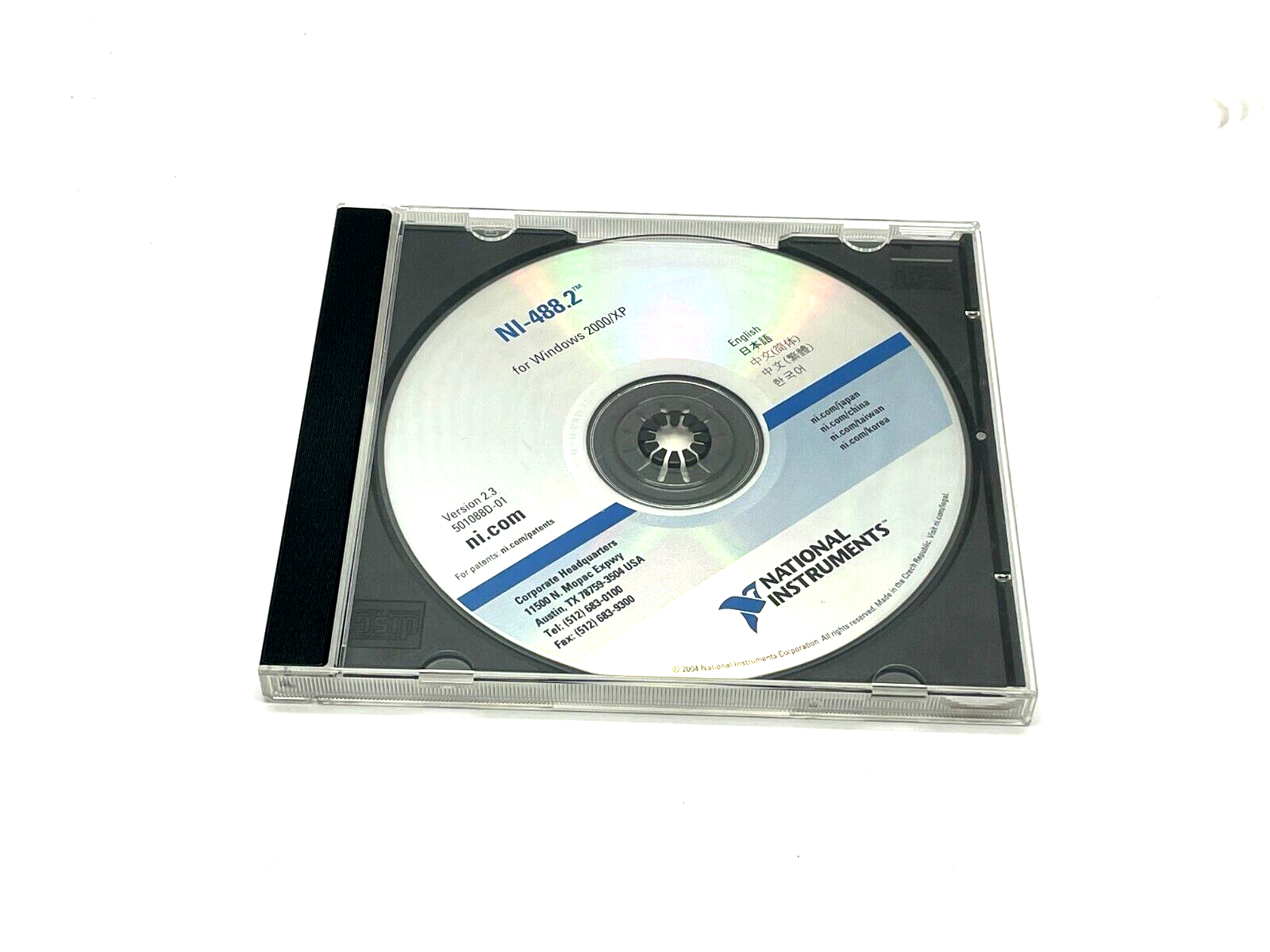 National Instruments 501088D-01 VER. 2.3 CD Kit NI-488.2 - Like New - Maverick Industrial Sales