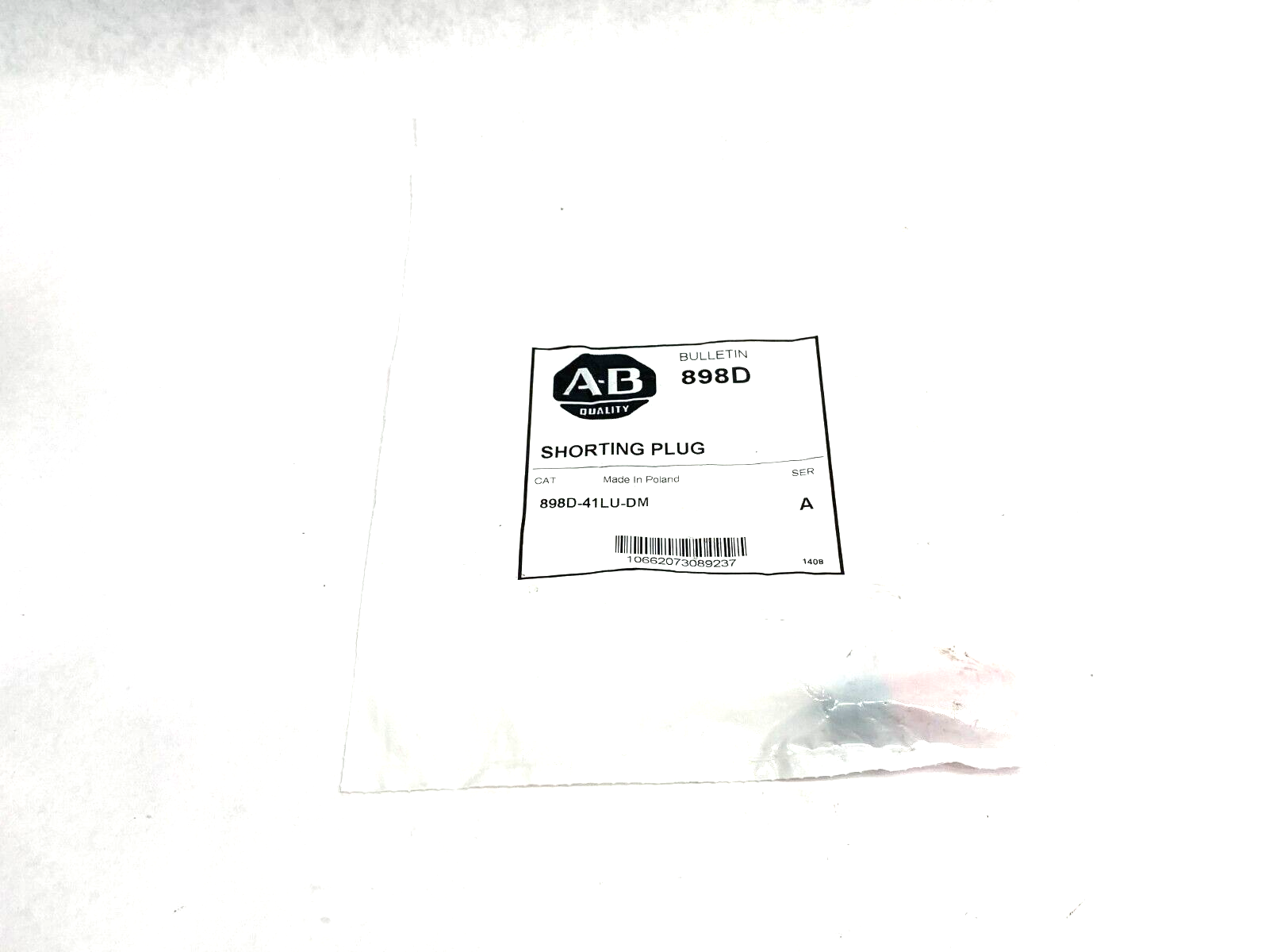 Allen Bradley 898D-41LU-DM Ser. A Guardmaster Safety Shorting Plug IP67 - New - Maverick Industrial Sales