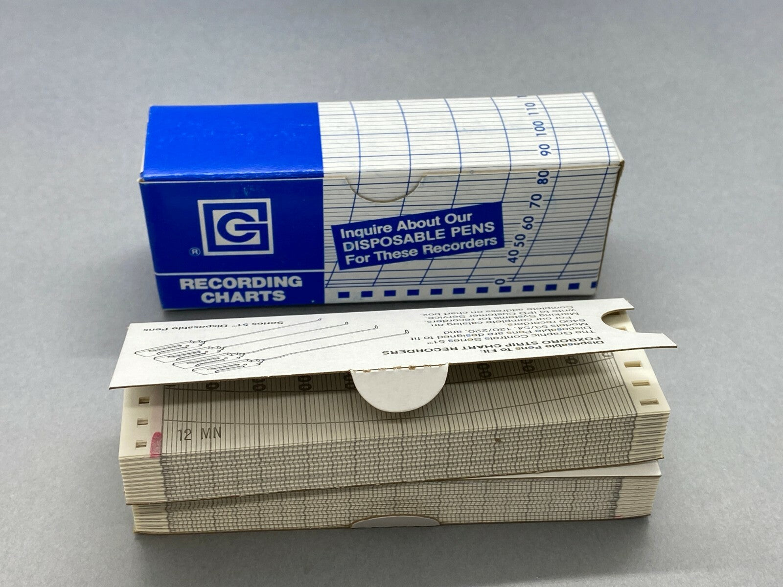 Graphic Controls 54748-6TX Strip Chart Paper for Foxboro 0-1000 Range - Maverick Industrial Sales
