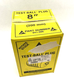 41386 | Cherne 041-386 Single-Size Underground Test-Ball® Plug 8" Size  - New