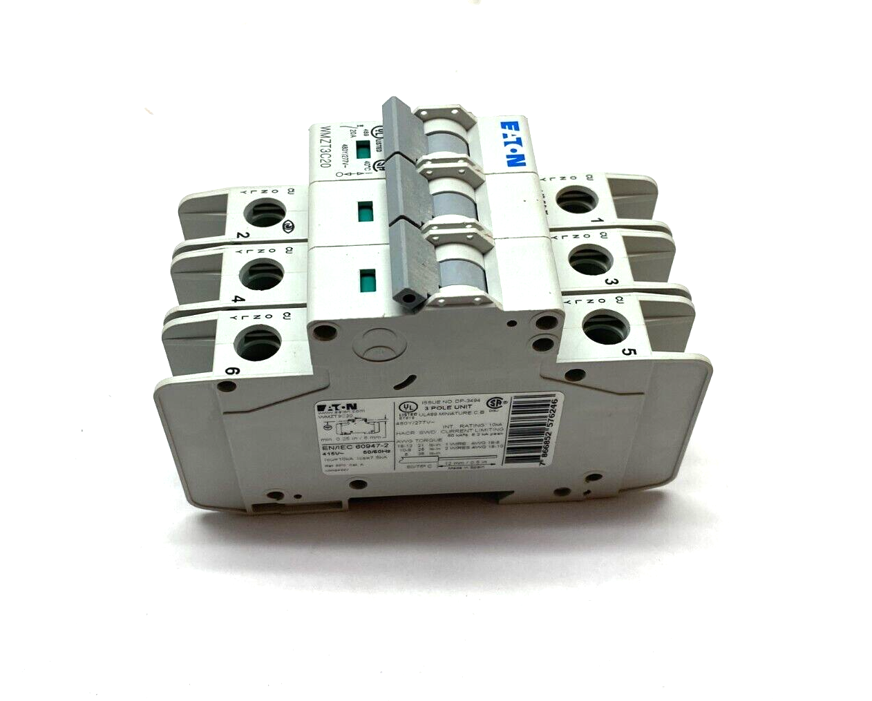Eaton WMZT3C20 Circuit Breaker 3-Pole 20A 480Y/277V - Maverick Industrial Sales