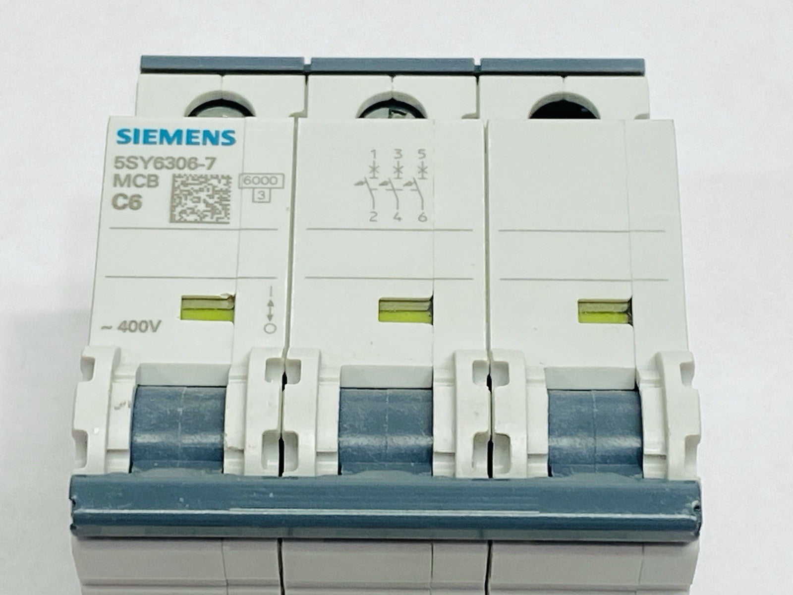 Siemens 5SY6306-7 Miniature Circuit Breaker 3-Pole 6A 400V - Maverick Industrial Sales