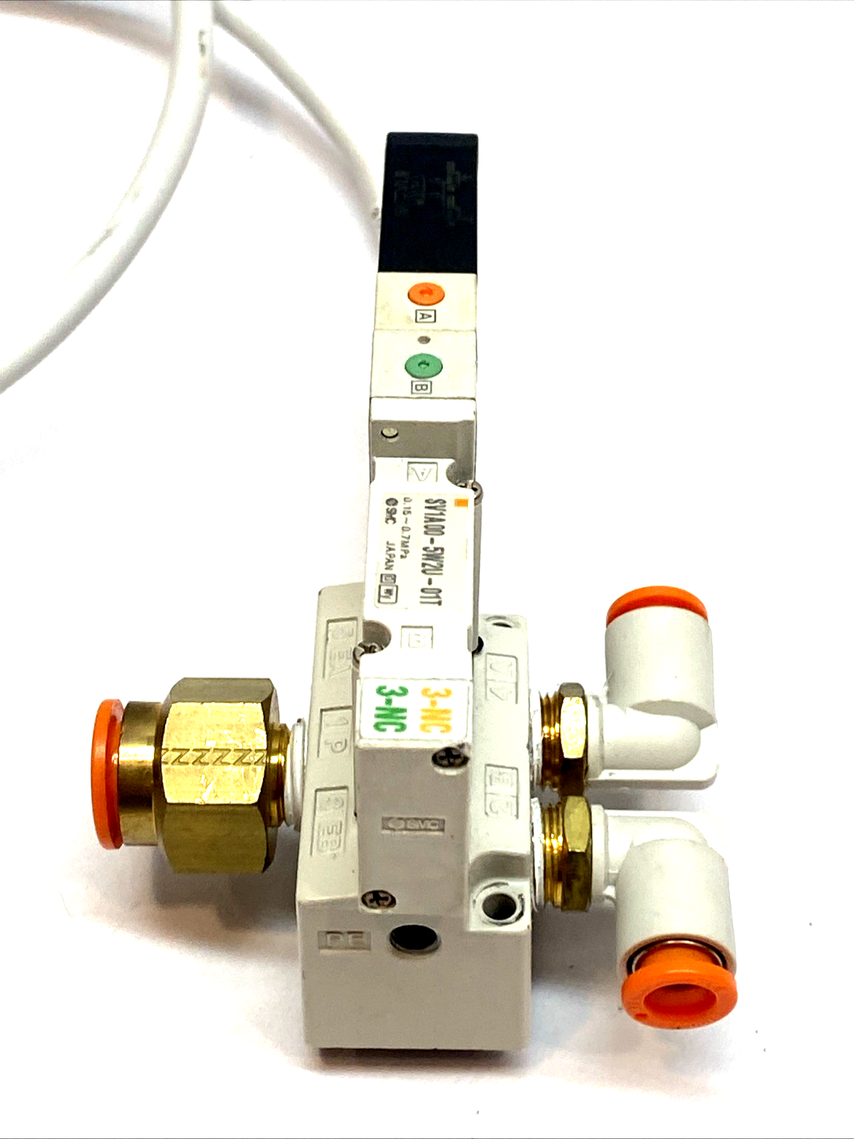 SMC SV1A00-5W2U-01T 4-Position Dual 3-Port Solenoid Valve 24VDC - Maverick Industrial Sales
