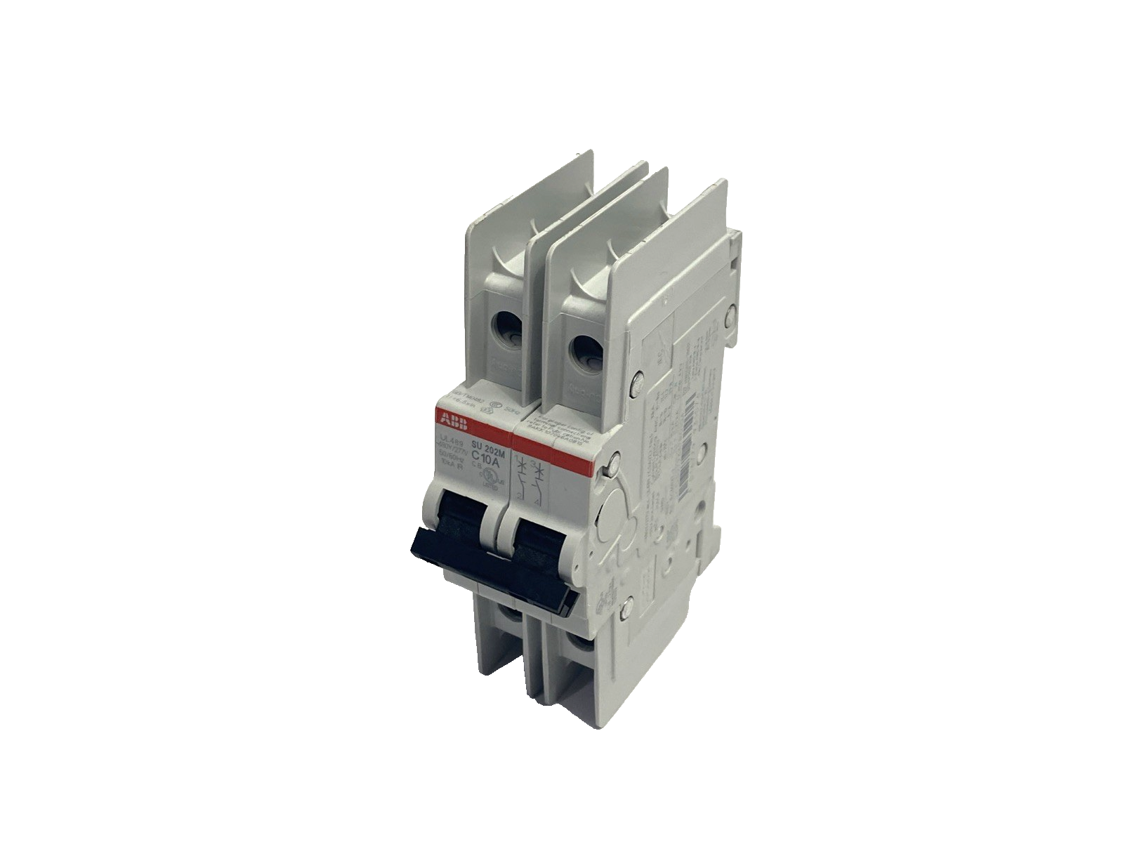 ABB SU202M-C10 Miniature Circuit Breaker, 2-Pole 10A 480Y/277V, 2CDS272337R0104 - Maverick Industrial Sales