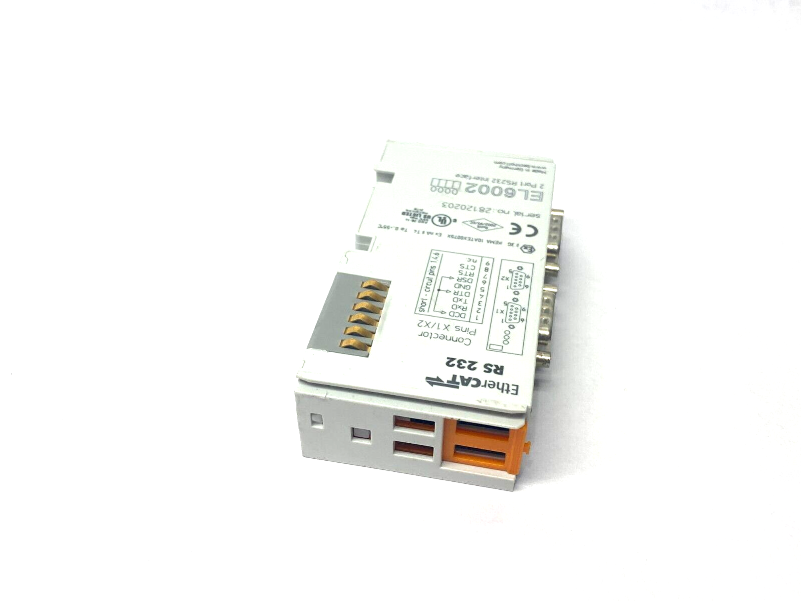Beckhoff EL6002 EtherCAT 2-Port RS232 Interface Module - Maverick Industrial Sales