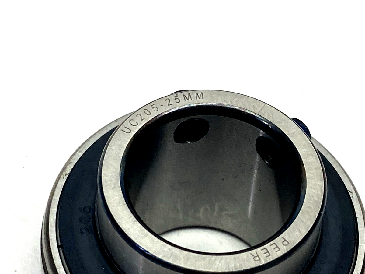 Peer UC205-16 Radial Insert Ball Bearing 1" Bore, Set Screw Locking - Maverick Industrial Sales