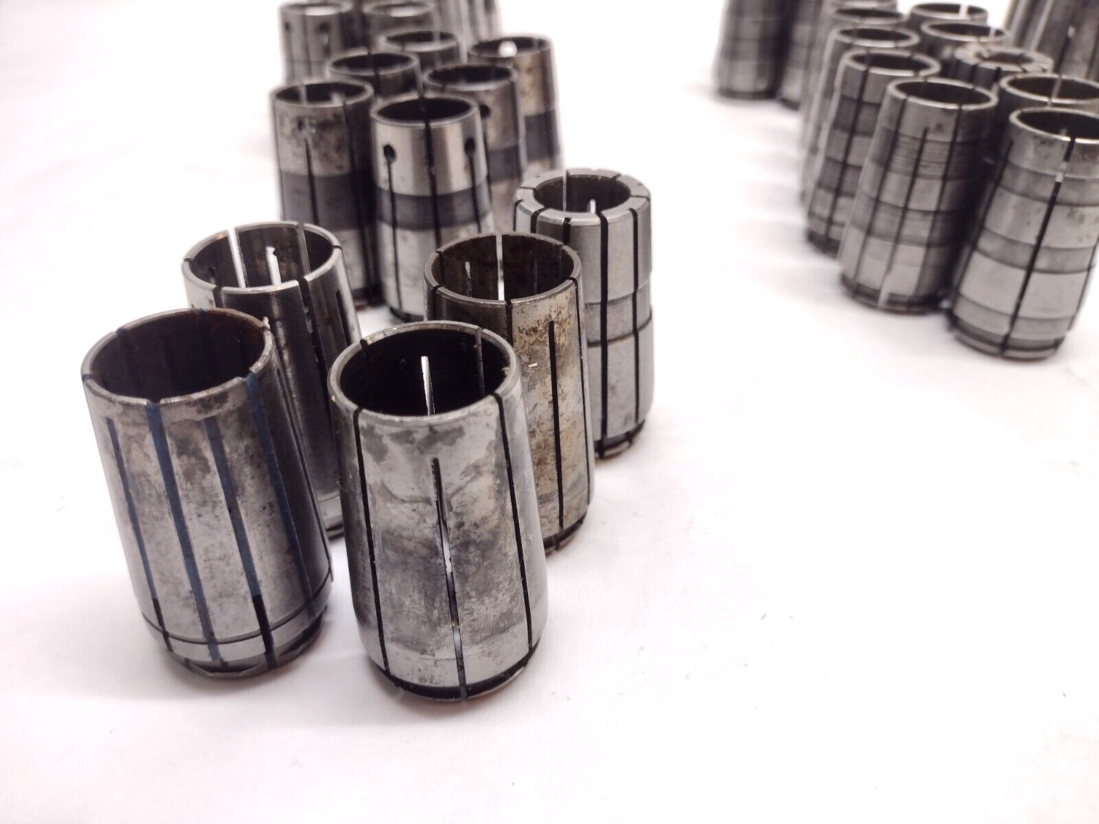 69 Pieces | Assorted CNC Spring Collets LOT OF 69 - Used - Maverick Industrial Sales