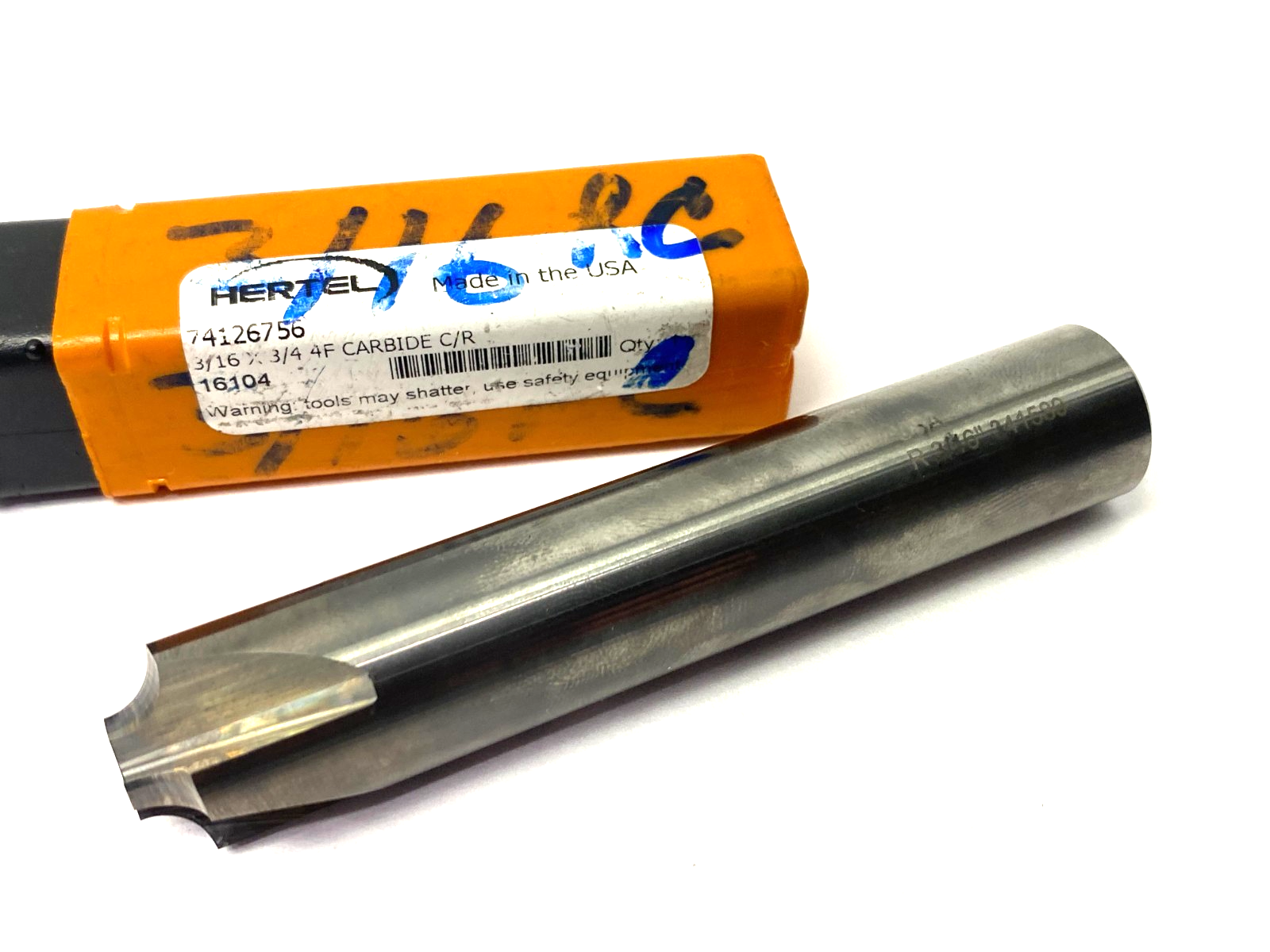 Hertel 74126756 Corner Rounding End Mill 3/4" Dia, 4 Flute, Solid Carbide - Maverick Industrial Sales