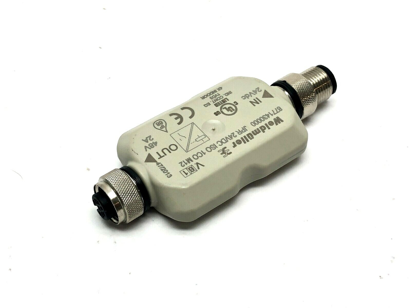 Weidmuller 8771430000 JACKPAC Relay module JPR 24VDC ISO 1CO M12 - Maverick Industrial Sales