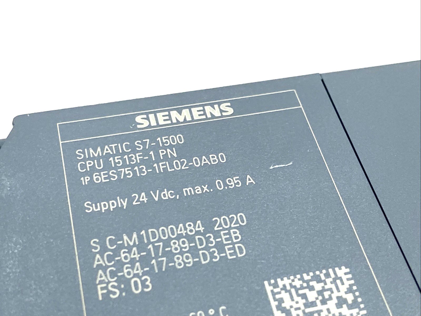 Siemens 6ES7513-1FL02-0AB0 SIMATIC S7-1500 CPU Module 1513F-1 PN - Maverick Industrial Sales