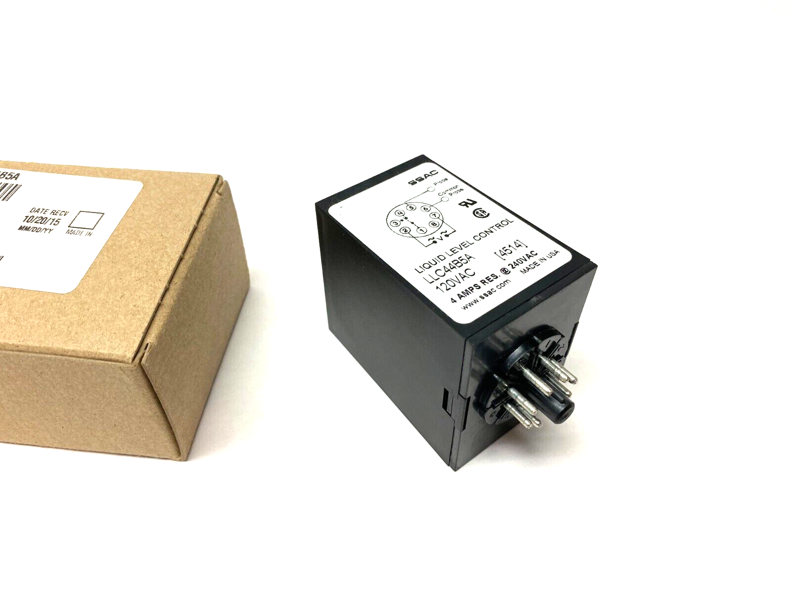 LLC44B5A | SSAC Littelfuse Single-Probe Liquid Level Control 8-Pin 120VAC - New – Open Box - Maverick Industrial Sales