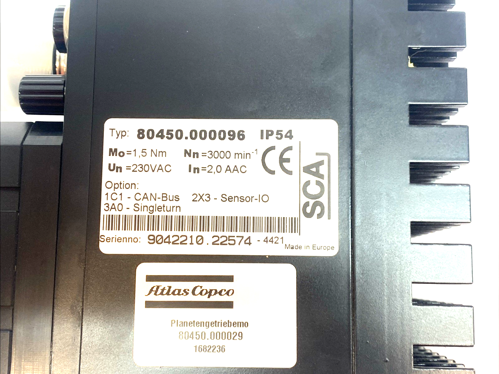 Atlas Copco 80450.000096 Planetary Gearmotor 1682236 - Maverick Industrial Sales