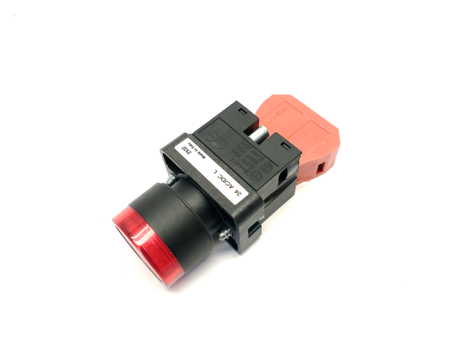 GCX3201-24L,ECX1030 | Automation Direct GCX3201-24L 22mm Red Pushbutton 30mm Operator ECX1030 Contact - New - Maverick Industrial Sales