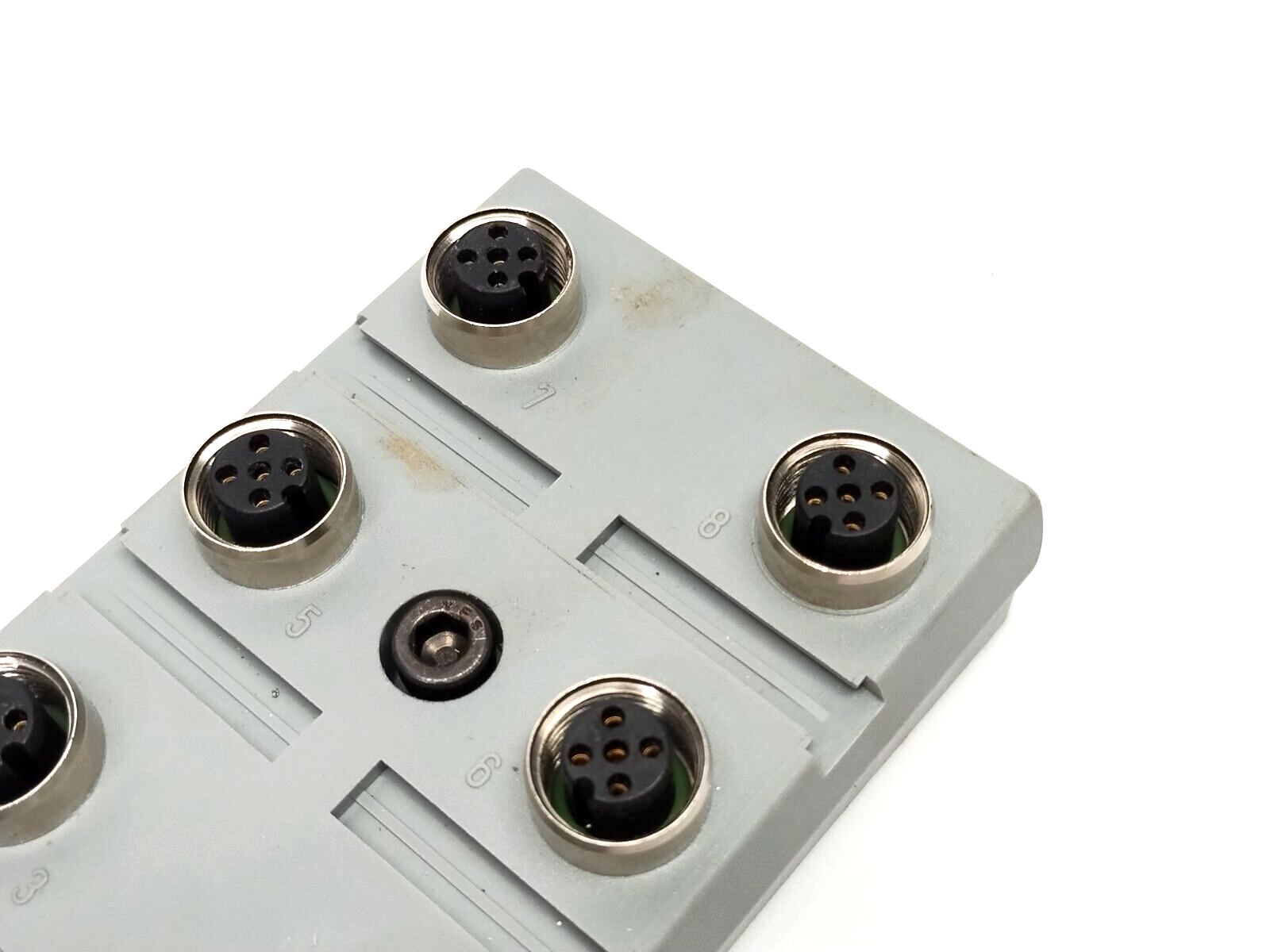 Lumberg Automation ASB 8-S3064/5M 8-Port Passive Junction Box M12 5-Pin - Maverick Industrial Sales