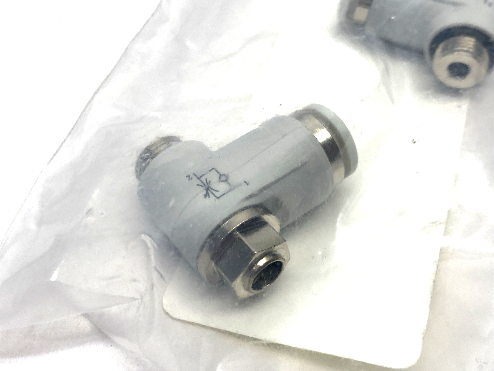 Bosch Rexroth R980025644 HP2/E Pneumatic Flow Control Fitting Kit, 8mm Tube 2-PK - Maverick Industrial Sales